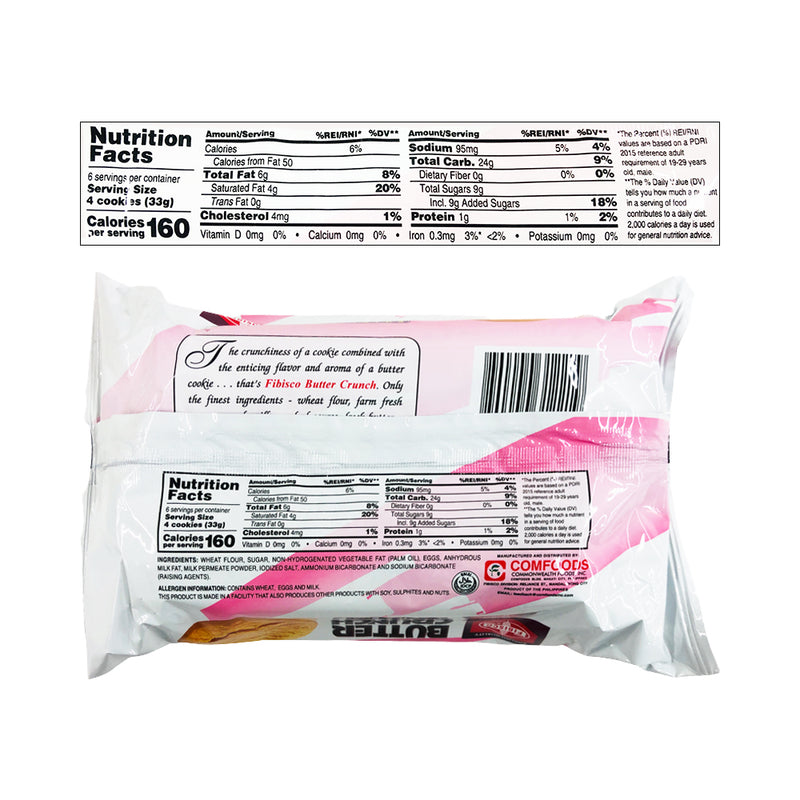 Fibisco Butter Crunch Cookies 200g