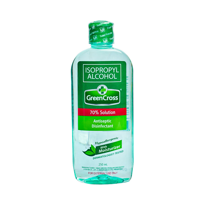 Green Cross 70% Isopropyl Alcohol With Moisturizer 250ml