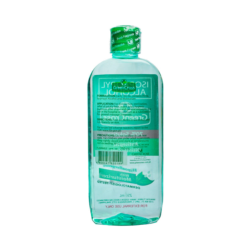 Green Cross 70% Isopropyl Alcohol With Moisturizer 250ml