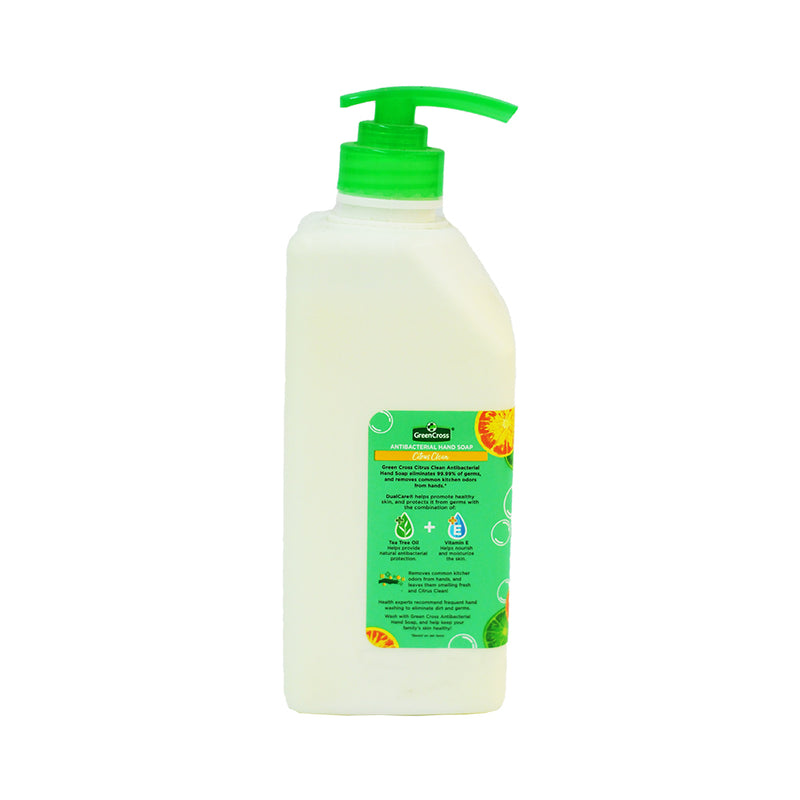 Green Cross Antibacterial Hand Soap Citrus Clean With Pump