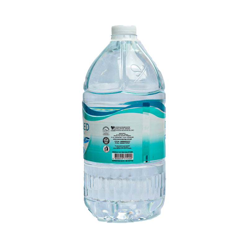 Nature's Spring Distilled Water 4L+1L