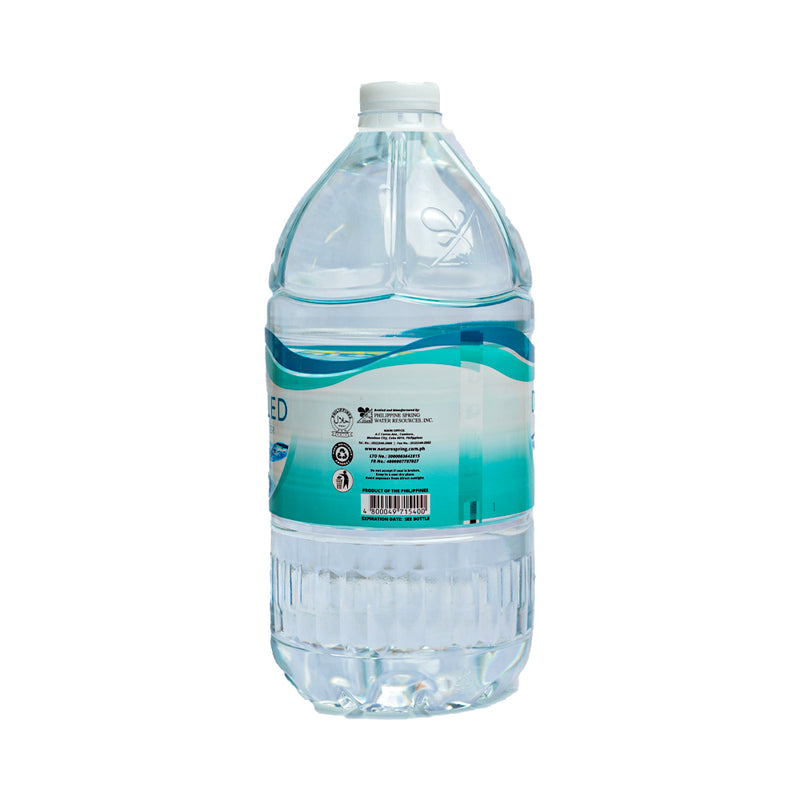 4l Spring Water Nature's Spring Distilled Water 4L+1L