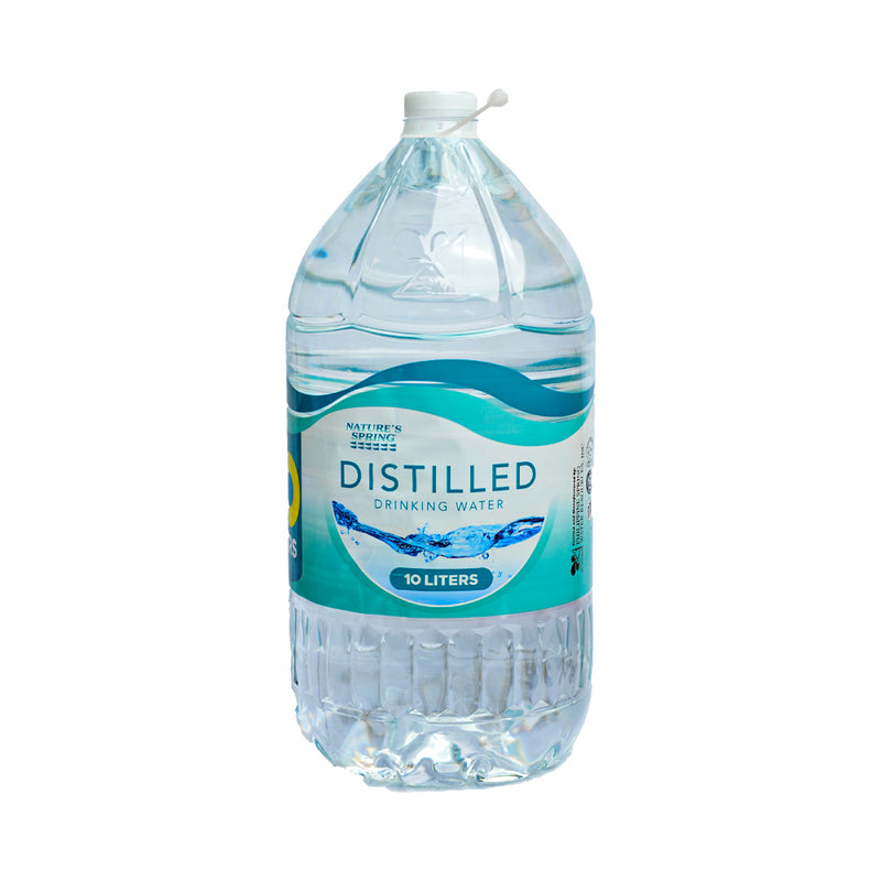 Nature's Spring Distilled Drinking Water 10 Liters