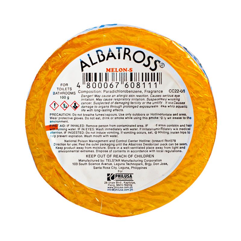 Albatross Deodorizer Round Refill Melon 100g