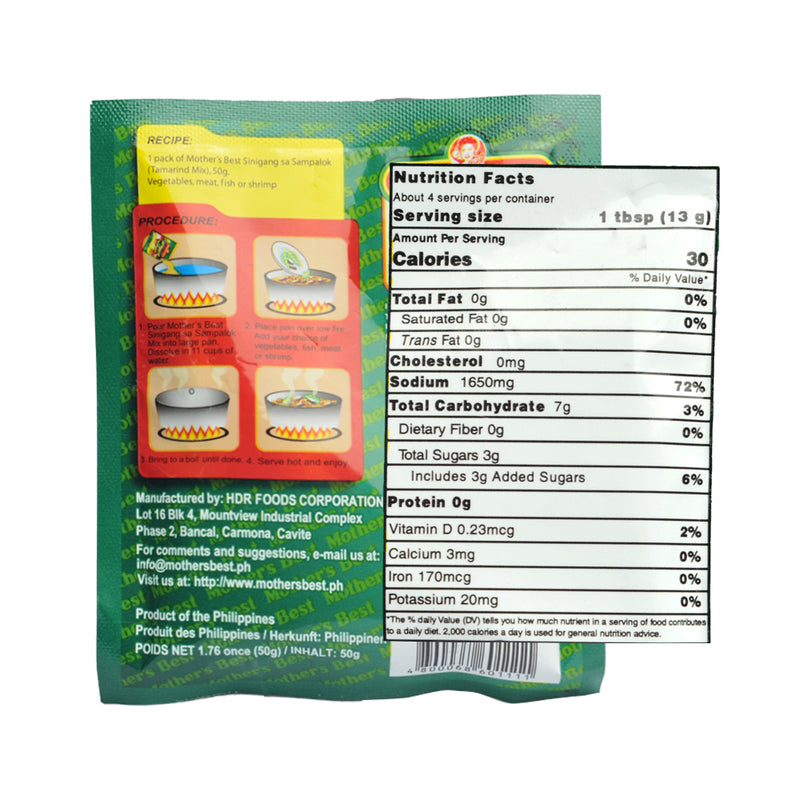 Mother's Best Mixes Tamarind (Sinigang sa Sampalok) 50g