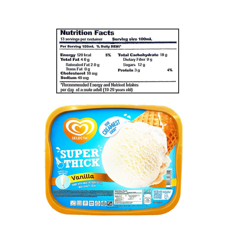 Selecta Classic Ice Cream Vanilla 1.3L