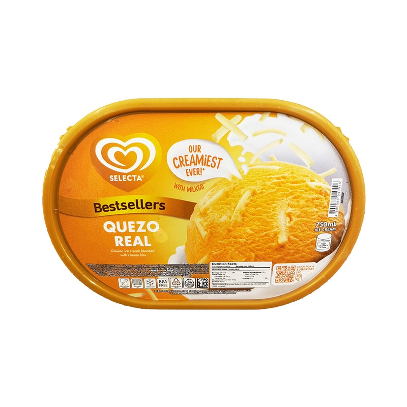 Selecta Supreme Ice Cream Quezo Real 750ml