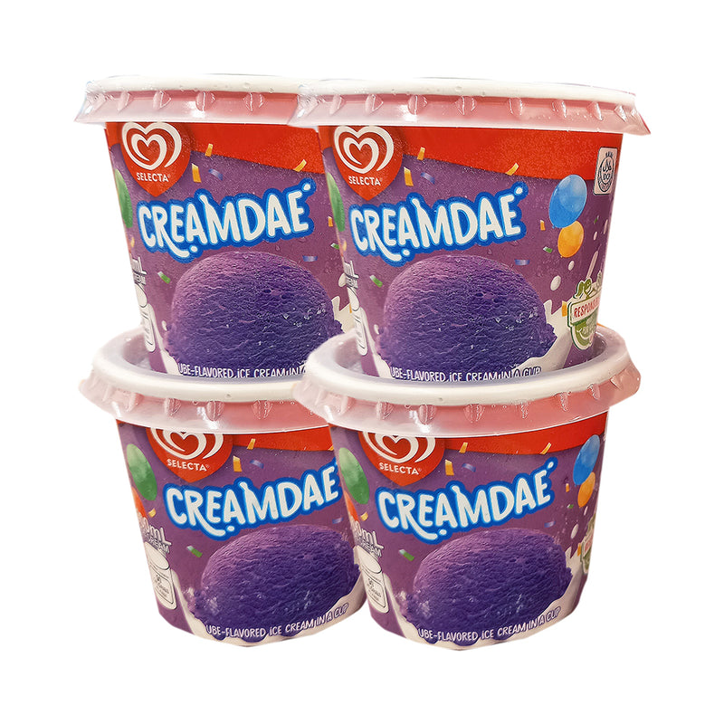 Selecta Cups Ube Creamdae 100ml x 4's