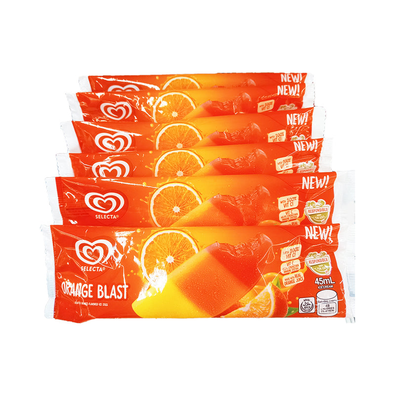 Selecta Ooh Orange Blast Ice Cream Stick 45ml x 6'