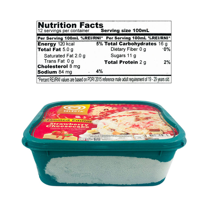 Selecta Supreme Strawberry Cheesecake Ice Cream