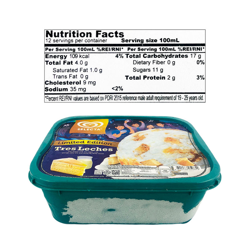 Selecta Supreme Tres Leches Ice Cream
