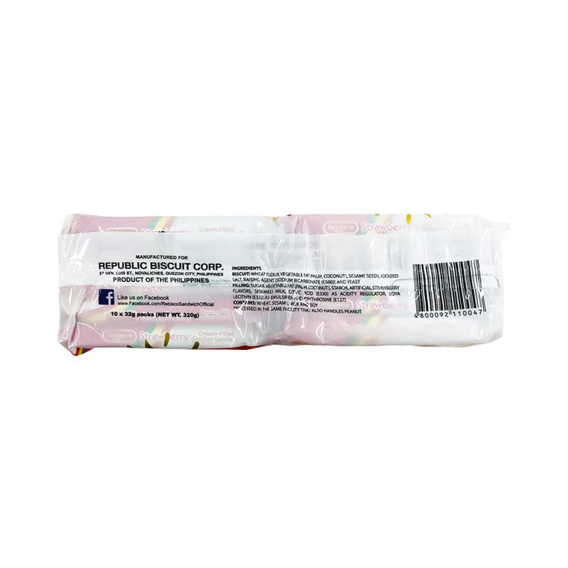 Rebisco Cracker Sandwich Strawberry 10's