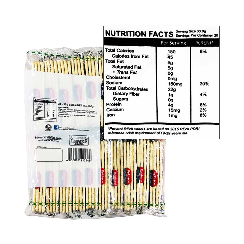 Rebisco Crackers 20's