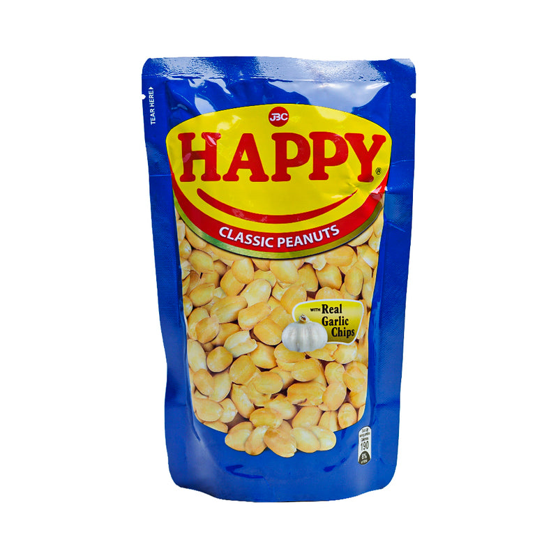 Happy Classic Peanuts With Real Garlic Chips 100g