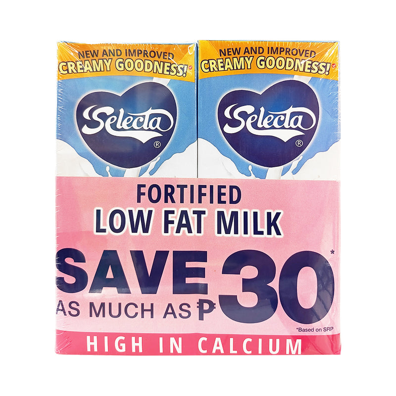 Selecta Fortified Filled Milk Low Fat 1L x 2's