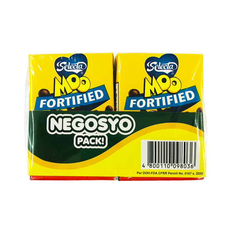 Selecta Moo Fortified Chocolate Milk Drink 100ml 8 + 2 Negosyo Pack