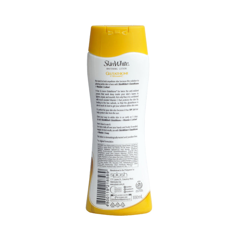 SkinWhite Whitening Lotion Glutathione + Vitamin C SPF 20 100ml
