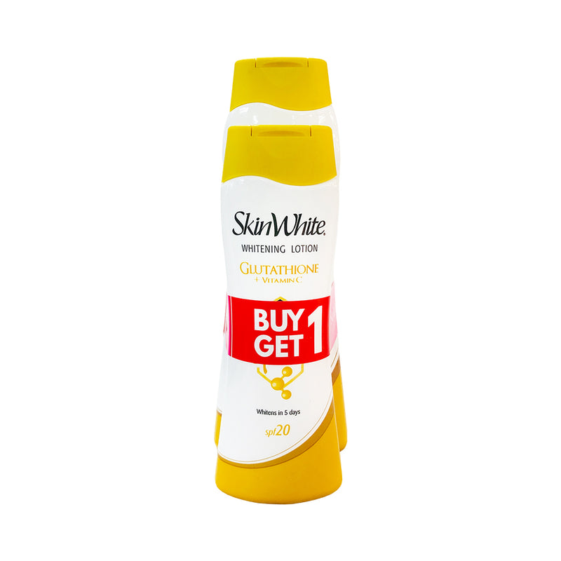 Skin White Whitening Lotion Gluta + Vitamin C SPF 20 200ml + 100ml