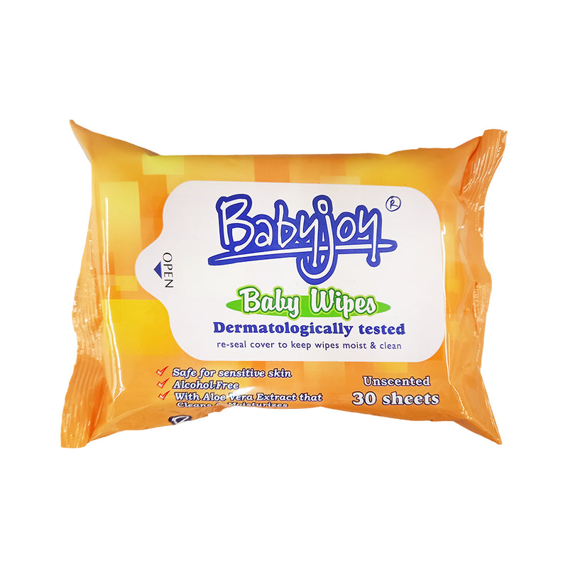 Baby Joy Infants Unscented Baby Wipes 30's