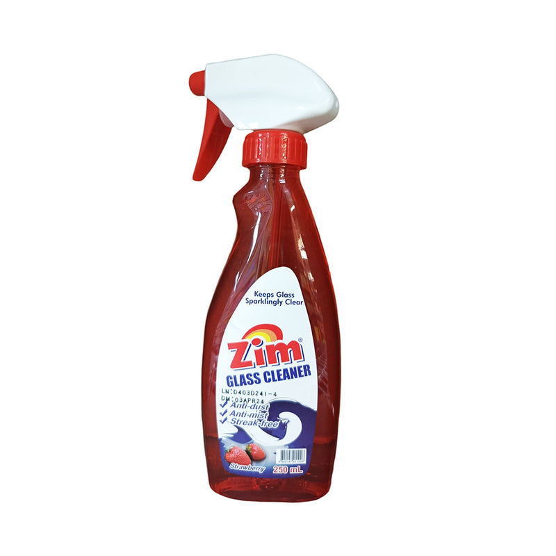 Zim Glass Cleaner With Trigger Head Strawberry 250ml