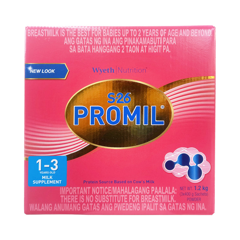 S-26 Promil Three Milk Supplement 1-3yrs Old 1.2Kg