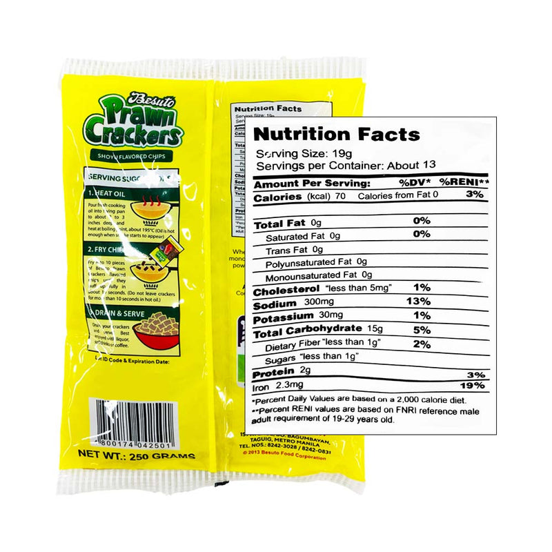 Besuto Prawn Cracker Shoyu Flavor 250g