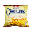 Oishi Ribbed Cracklings Salt And Vinegar 50g