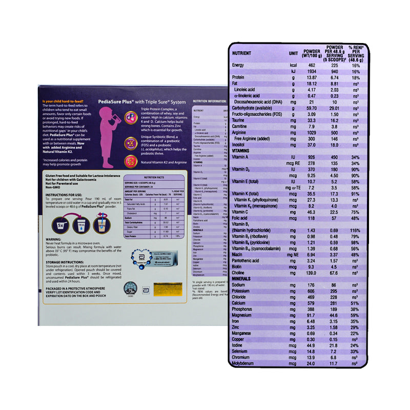 Pediasure Plus Vanilla 1.2kg