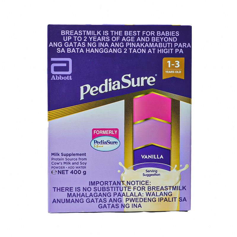 Pediasure Milk Supplement 1-3 Years Old Vanilla 400g
