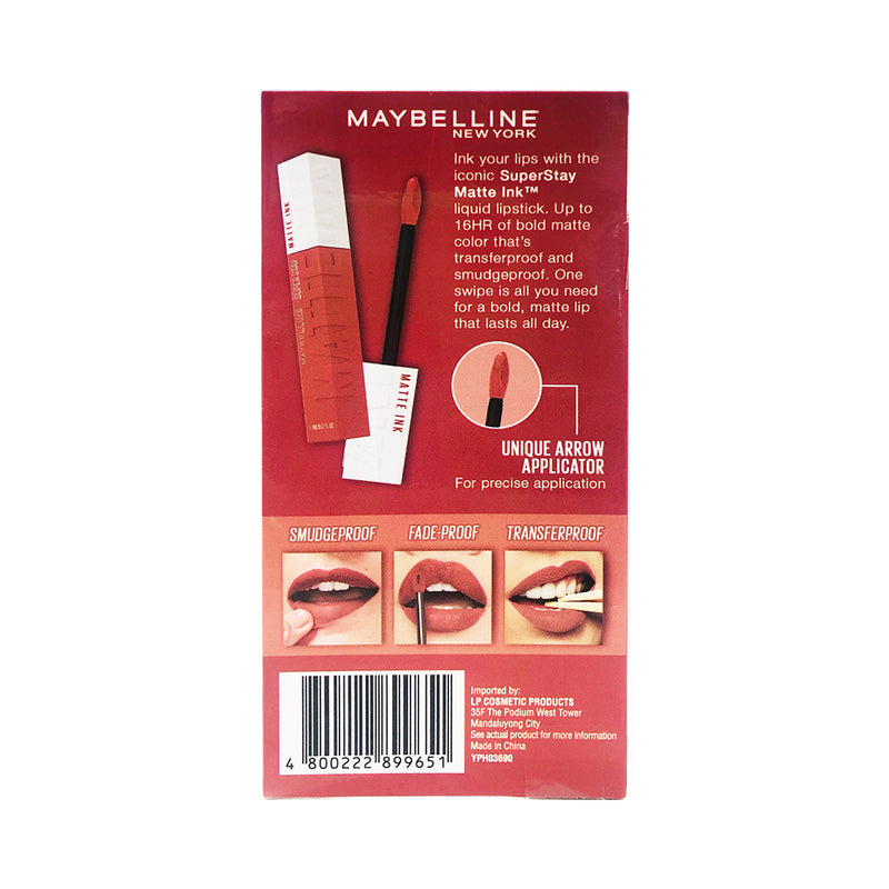 Maybelline Superstay Matte Ink Transferproof Lipstick 5ml