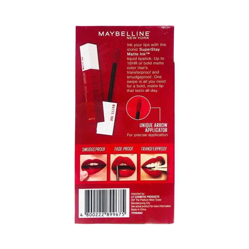 Maybelline Superstay Matte Ink Transferproof Lipstick 5ml