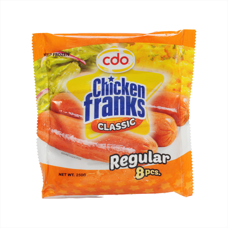 CDO Chicken Franks Classic Regular 250g