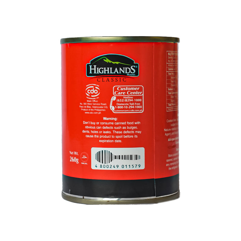 Highlands Corned Beef 260g