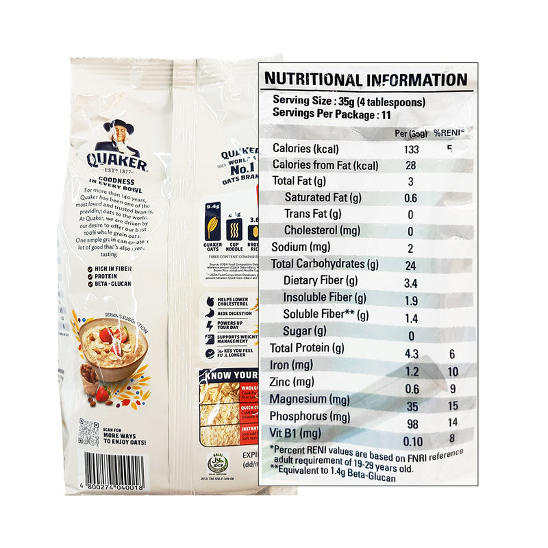 Quaker Instant Oatmeal 400g