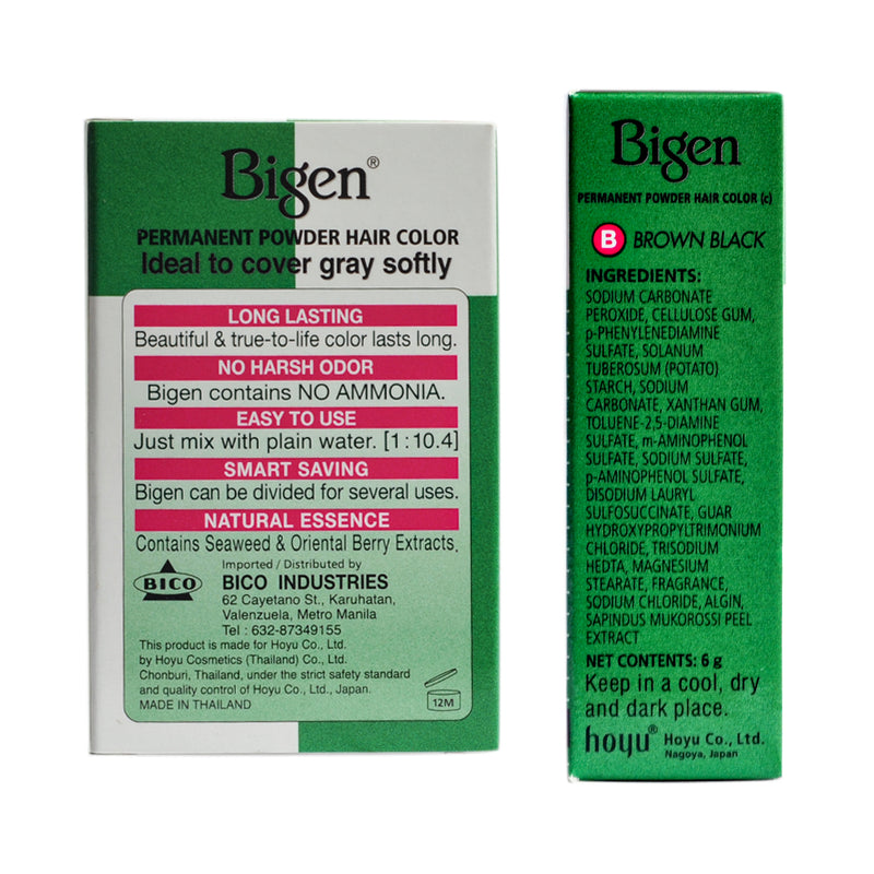 Bigen Powder Hair Dye Brown Black 6g