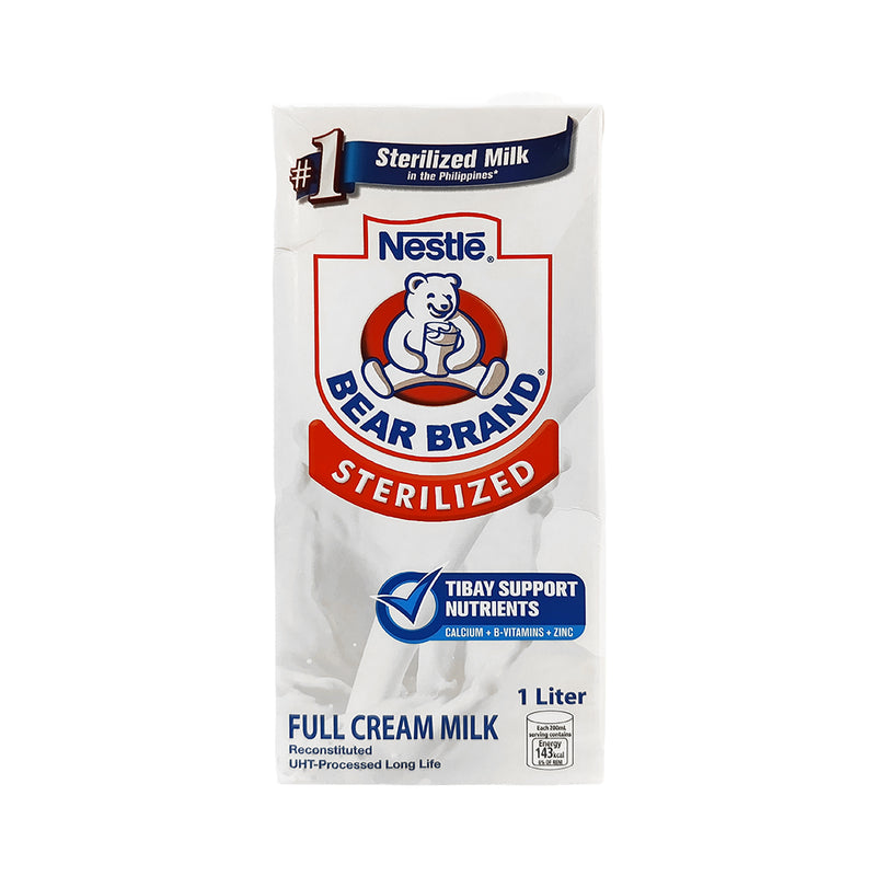 Bear Brand Sterilized Full Cream Milk 1L