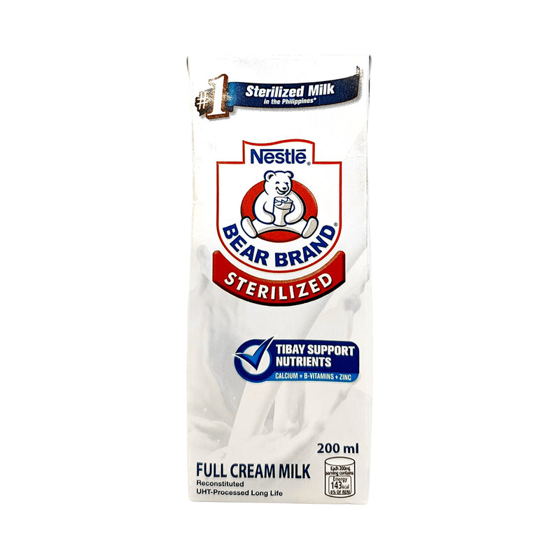 Bear Brand Sterilized Full Cream Milk 200ml