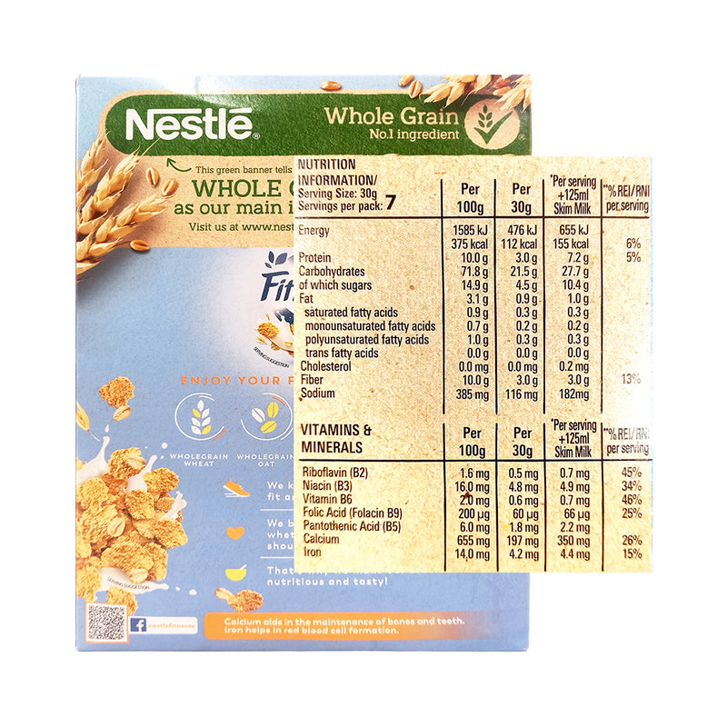 Nestle Fitnesse Cereals Plain 210g