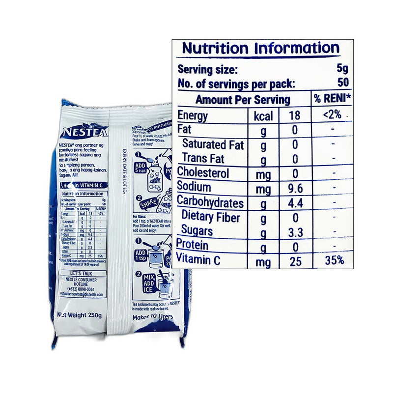 Nestea Powdered Tea Drink Lemon Blend Iced Tea 250g