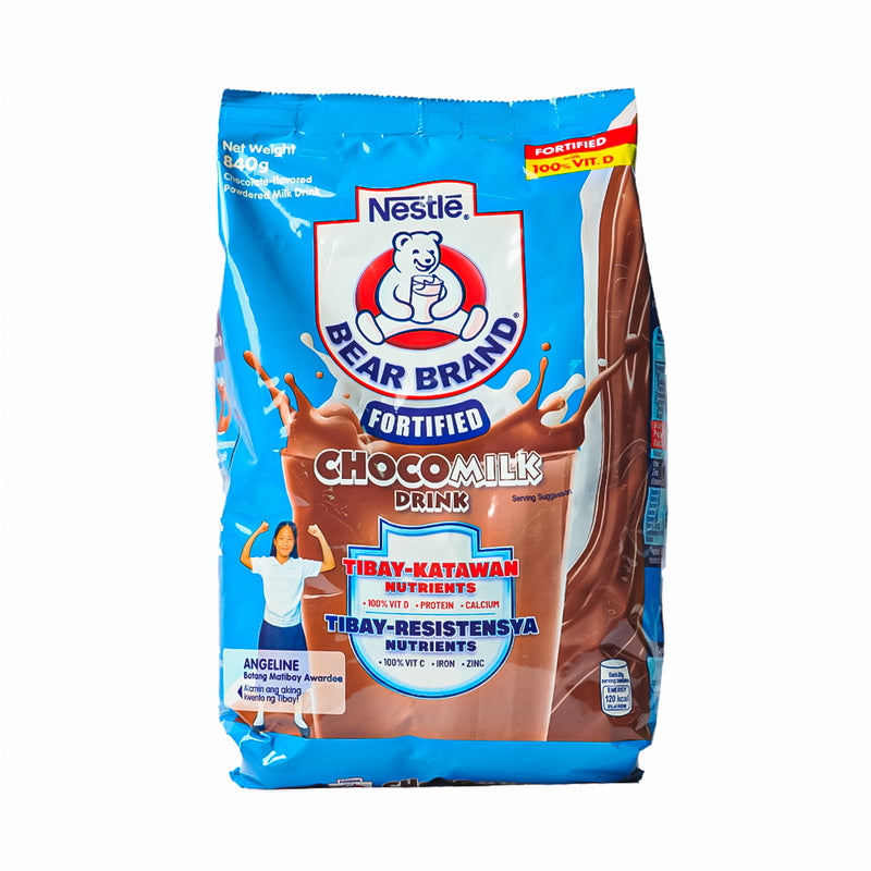 Bear Brand Fortified Chocolate Flavored Powdered Milk 840g