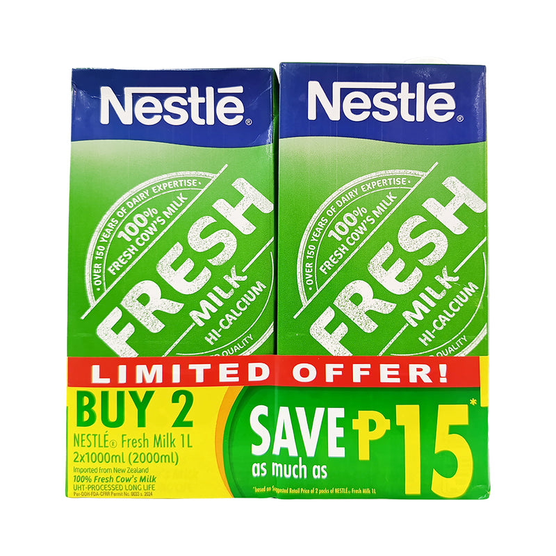 Nestle Fresh Milk UHT 1000ml x 2's