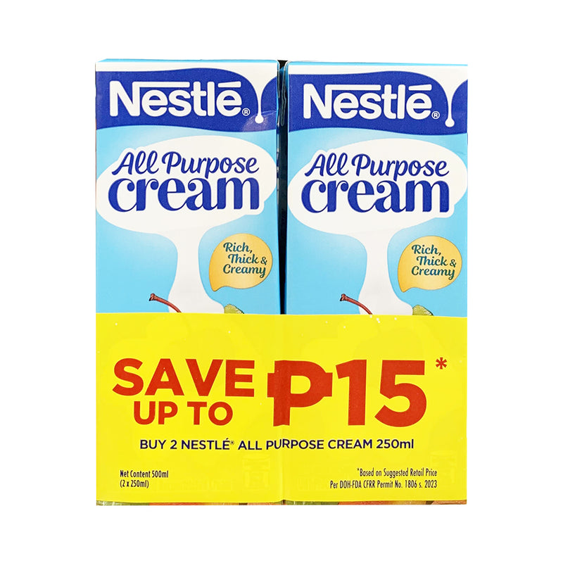 Nestle All-Purpose Cream Original 250ml x 2's