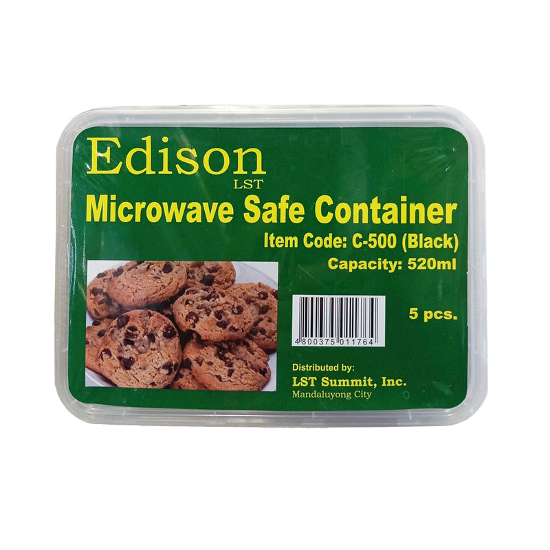 Edison LST Microwave Safe Container C-500 520ml 5's