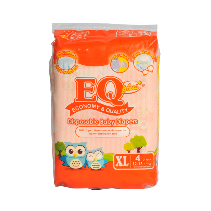EQ Plus Baby Diaper Mini Pack XL 4's