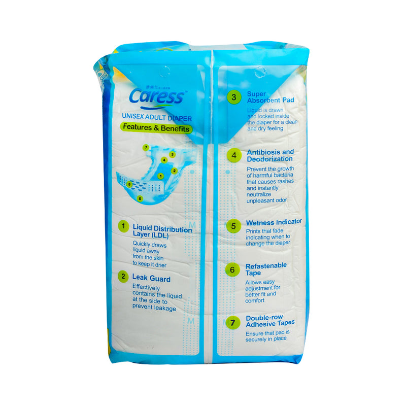 Caress Basic Adult Diaper Medium 10's