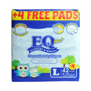 EQ Plus Baby Diaper Jumbo Pack Large 42's + 4