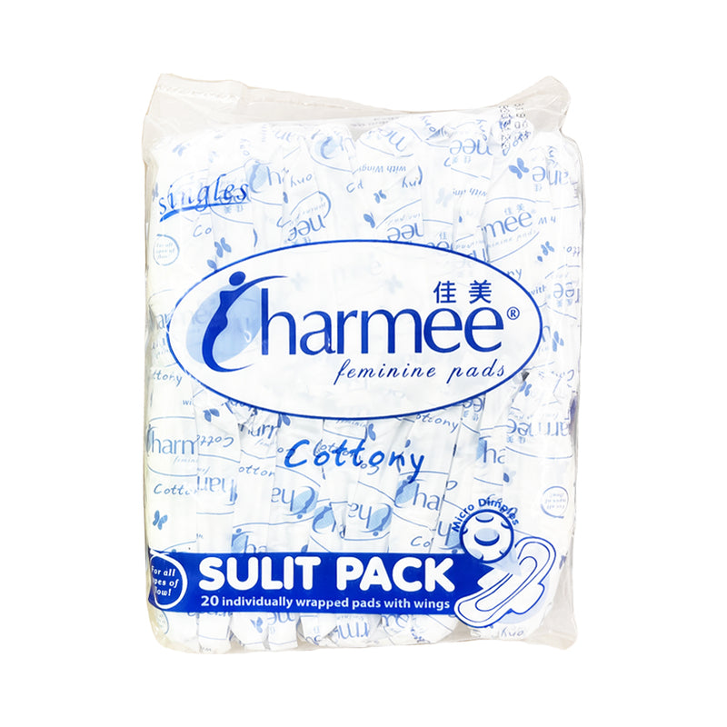 Charmee All Flow Cottony Feminine Pads With Wings Sulit Pack 20's