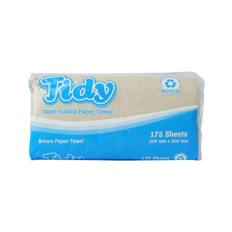 Tidy Interfolded Paper Towel Brown 175 Sheets