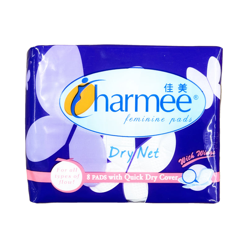 Charmee Feminine Pads Dry Net With Wings 8 Pads