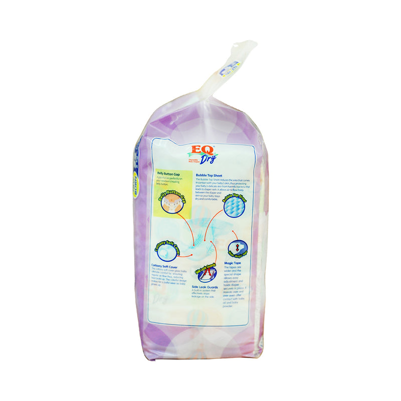 EQ Dry Baby Diaper Travel Pack Newborn 22's